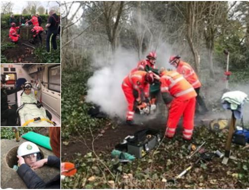 بسبب صورة.. طفل ينحشر في نصب تذكاري لمدة 3 ساعات!