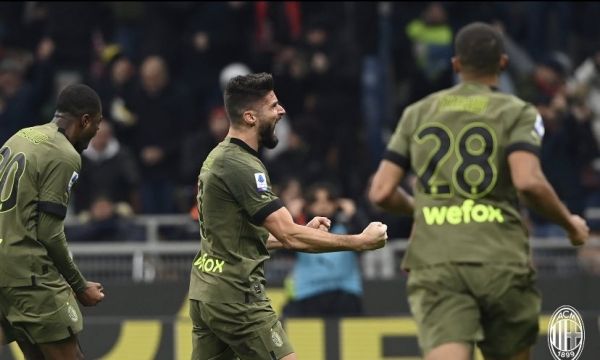 هدف جيرو يمنح ميلان الفوز على تورينو بالدوري الإيطالي