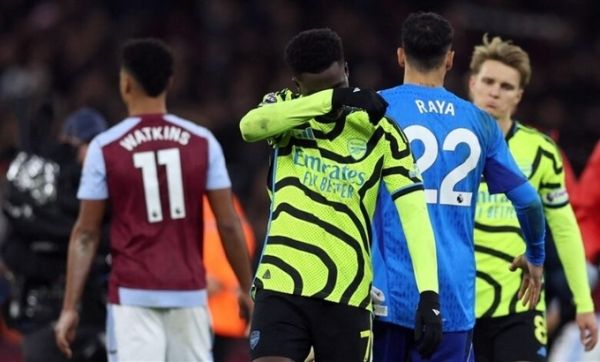 أستون فيلا يتغلب على أرسنال في الدوري الإنجليزي