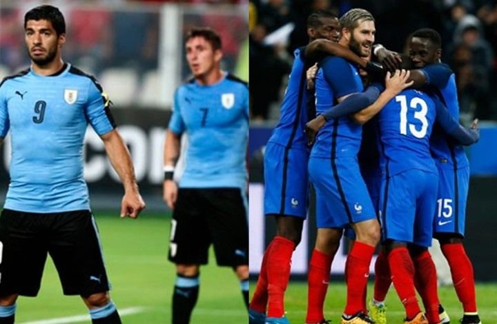 دفاع الأوروغواي وهجوم فرنسا في مواجهة مثيرة