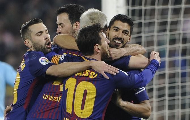 خماسية برشلونة تبخر آمال المتربصين