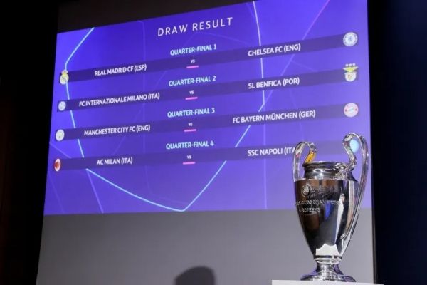 مانشستر سيتي يصطدم ببايرن ميونخ في قمة نارية بربع نهائي دوري أبطال أوروبا